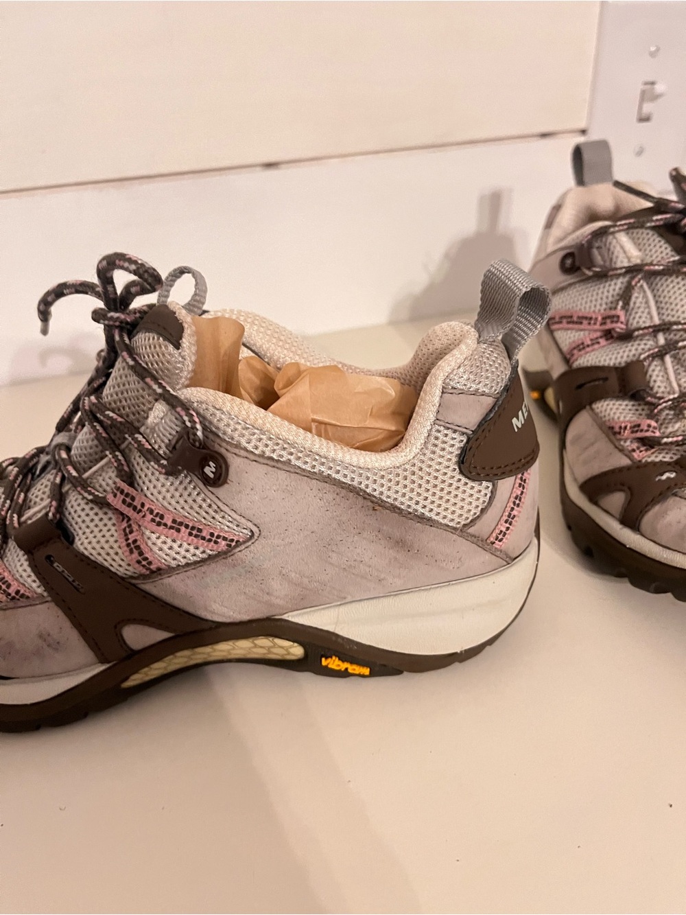 Merrell Siren Sport Hiking Shoes Elephant Pink Women’s 8 Vibram - Picture 13 of 16